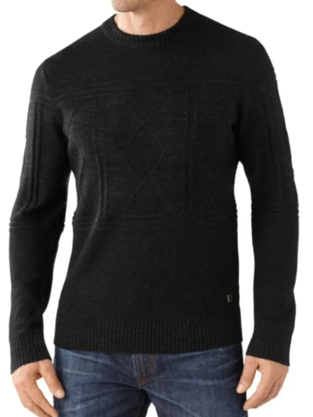 Smartwool Cheyenne Creek Cable Sweater, Merino Wool Blend - Mens Small